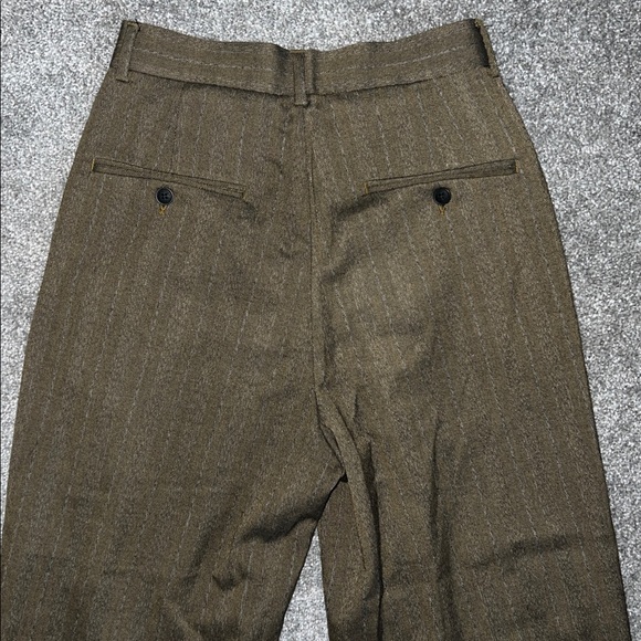 ASOS DESIGN balloon fit suit pants in tonal stripe - Picture 8 of 8